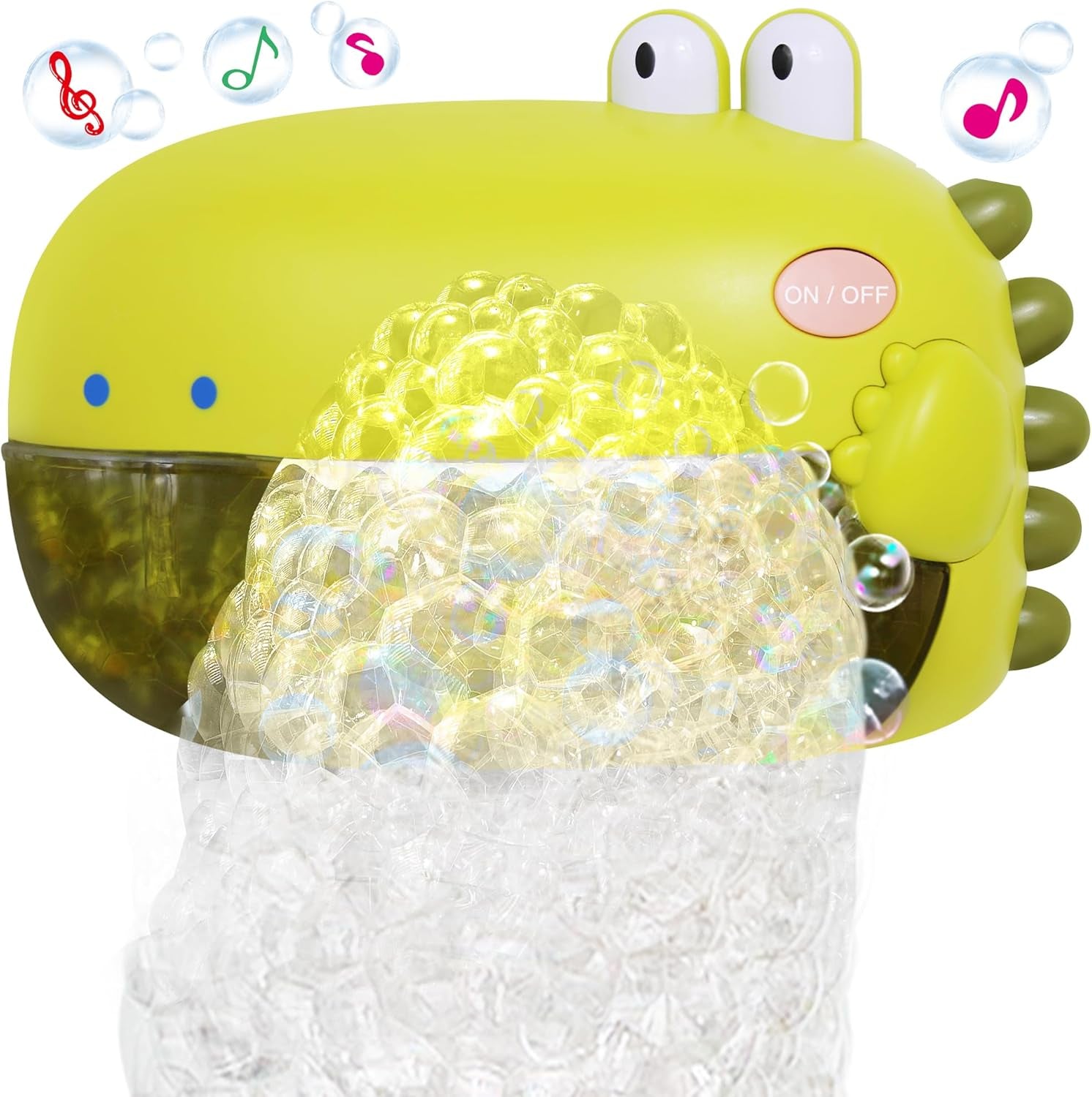 Dinosaur Bath Toys,Baby Bath Toys for the Baby Bathtub,Toddler Automatic Bubble Machine,Plays 12 Children’S Songs, Makes Great for Toddlers Age 2 3 Year Old Girl Boy