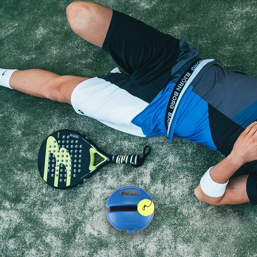 Solotennis Trainer Rebound Ball with String Balls, Portable Tennis Training Tool Suitable for Adults & Kids, Portable Tennis Training Equipment for Beginners Sport Exercise, Tennis Rebounder Kit.