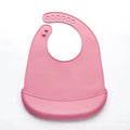 Baby Silicone Bibs Babies Waterproof Bib Solid Color 6-Speed Adjustment Saliva Pocket Children'S Burp Cloths Accessories Newborn