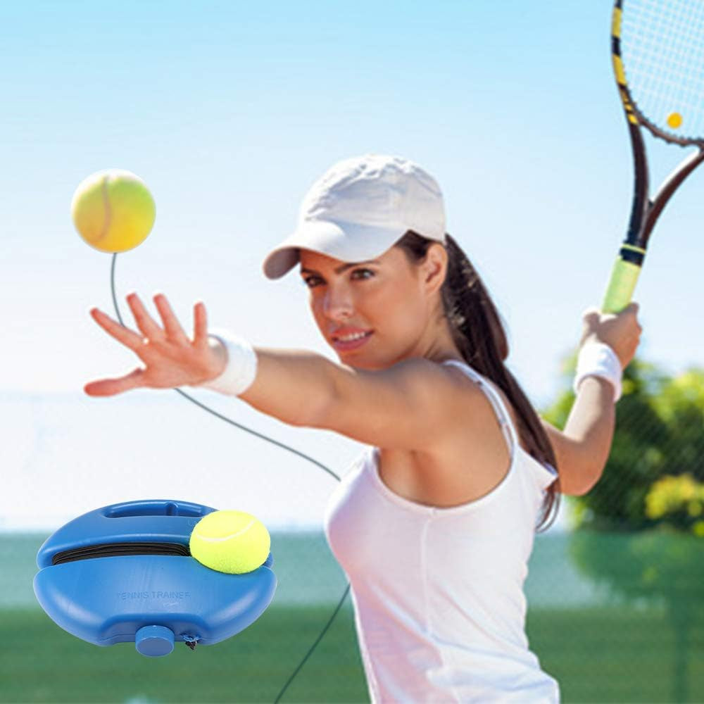 Solotennis Trainer Rebound Ball with String Balls, Portable Tennis Training Tool Suitable for Adults & Kids, Portable Tennis Training Equipment for Beginners Sport Exercise, Tennis Rebounder Kit.